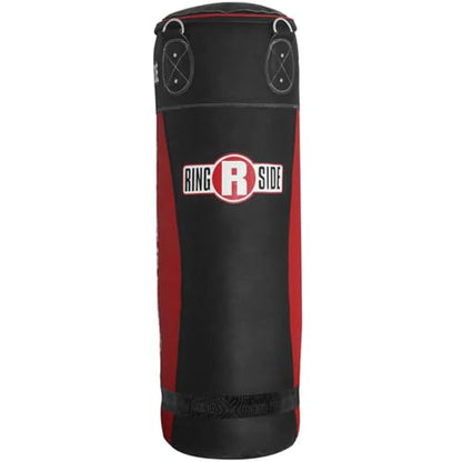 Ringside Large Leather Heavy Bag, Punching Bag for Boxing Training and Workout, Includes Heavy Bag Chain and Swivel - size: 130 lbs