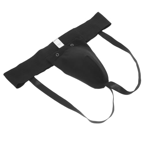 Wear-Resistant Boxing Groin Guard with Elastic Waistband, Breathable Integrated Crotch Protector for Martial Arts Training and Combat Sports
