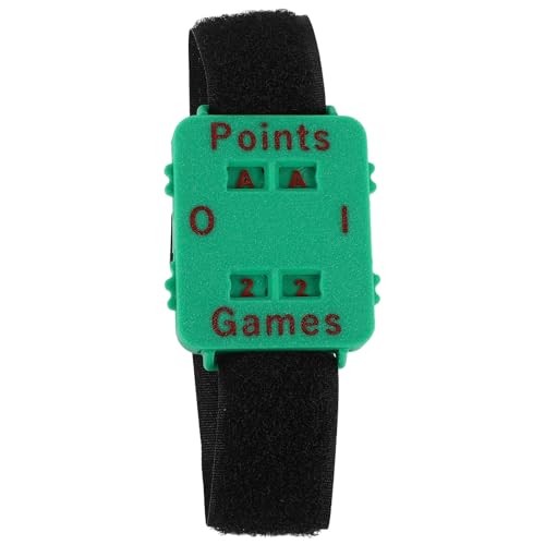 Competitive Match Score Keeper Wristband, Portable Game Stroke Counter for Team Sports, Cricket, Table Tennis, Recreational Use Green