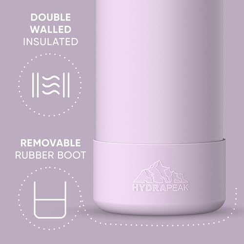 Hydrapeak 32oz Sport Insulated Water Bottle with Straw Lid, Leak & Spill Proof, Keeps Drinks Cold for 24 Hours, Hot for 12 Hours, Premium Stainless Steel Water Bottles (32oz, Blush) - color: Blush