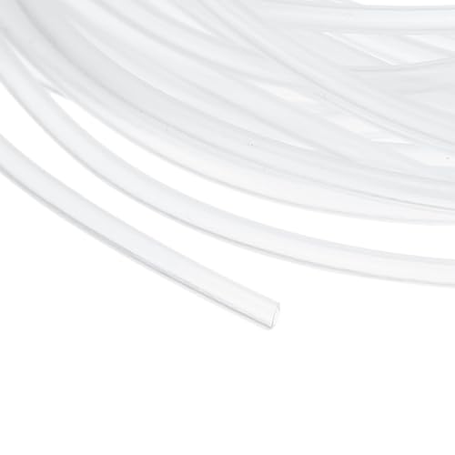 uxcell Clear PVC Tubing, 1.2mm ID x 1.8mm OD - 15ft PVC Tube Lightweight Vinyl Hose, Transparent Flexible Plastic Water Tubing for Air Oil Water Transfer Aquarium Irrigation - size: 1.2mm ID x 1.8mm OD