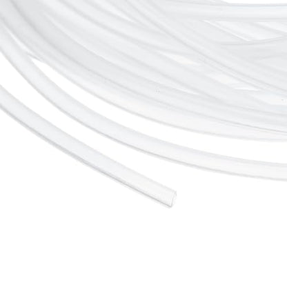 uxcell Clear PVC Tubing, 1.2mm ID x 1.8mm OD - 15ft PVC Tube Lightweight Vinyl Hose, Transparent Flexible Plastic Water Tubing for Air Oil Water Transfer Aquarium Irrigation - size: 1.2mm ID x 1.8mm OD