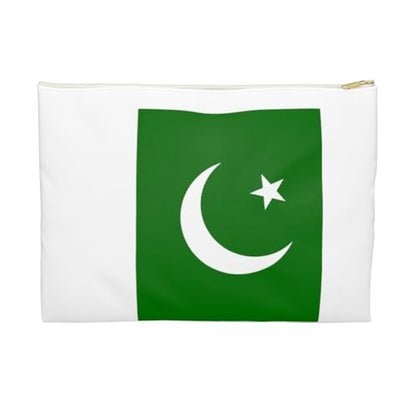 3dRose Flag of Pakistan - Pakistani dark green with white crescent moon and star Islamic country Asia world Accessory Pouch Large - size: Large