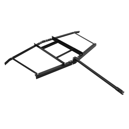 GarveeLife 74”Wide Drag Harrow, High Efficient Driveway Grader with Pin Hitch, Up to 50 LBS, Heavy Duty Lawn Leveling Rake Pull Behind Lawn Tractor Rake for Sand, Soil, Farm, Garden - size: 74 inches