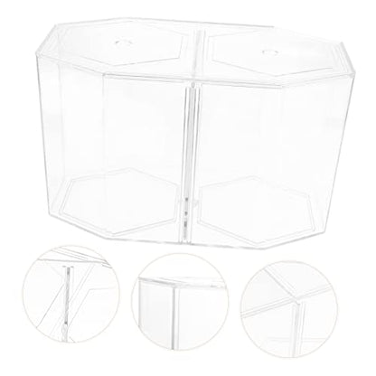Dual Chamber Fish Isolation Box for Aquariums Transparent Breeding Tank Cover Safe Material for Betta Shrimp for Isolation Observation Fish Breeding Tool