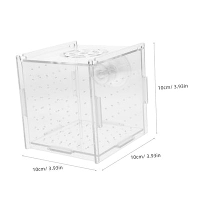 VICASKY Acrylic Fish Breeding Box Isolation Tank for Small Fish and Shrimp Aquarium Hatchery Incubator Cups Compact and Versatile Divider for Optimal Breeding Environment