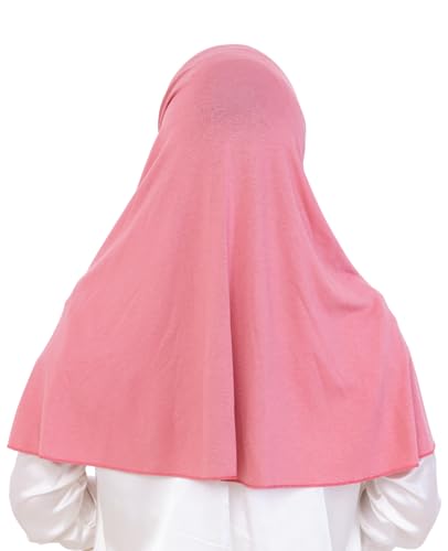 Prien Ready Hijab For Women, One Piece Muslim Instant Turban, Easy To Wear Long Head Scarf, Turkish Islamic Clothes For Abaya - color: Dusty Rose