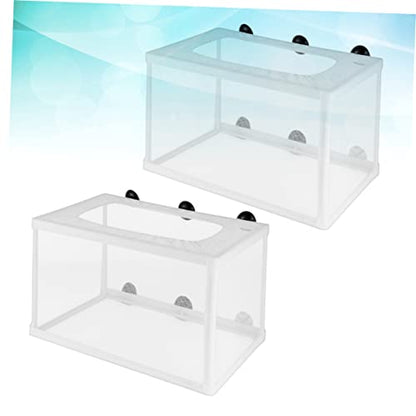 GALPADA 2pcs Large Fish Breeder Box Net Net Fish for Hatchery Aquarium Breeder Boxes