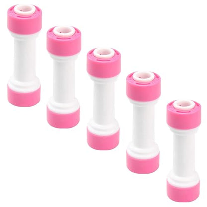 1/4 inch Quick Connect one Way Check Valve for RO purifiers Water Reverse Osmosis System,5 PCS - style: 1/4" straight check connect(5)