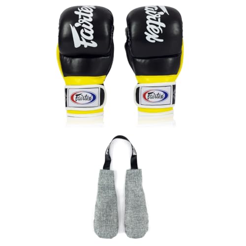 Fairtex FGV18 Boxing Gloves with Deodorizer Inserts | Lightweight, Shock Absorbent Gloves for Muay Thai, MMA | Moisture & Odor Control for Fresh, Long-Lasting Gear