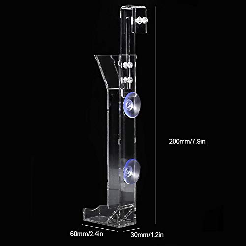 Acrylic Fish Shrimp Food Feeding Tube Granules Sunken Feeder Aquarium Accessory