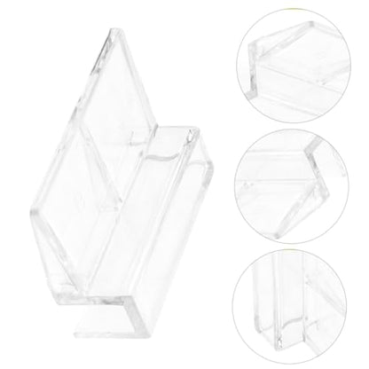 UKCOCO 15pcs Acrylic Aquarium Lid Clips Durable Fish Tank Cover Support Clamps for Rimless Aquariums Stable Top Holder for Covers Versatile Easy to Clean