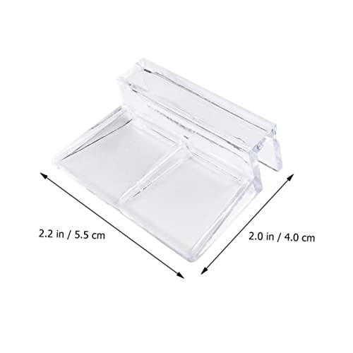 Toddmomy 10pcs Acrylic Aquarium Support Bracket Fish Tank Cover Holder for Prevents Fish from Jumping Out Easy to Use Acrylic Racks
