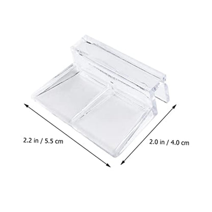 Toddmomy 10pcs Acrylic Aquarium Support Bracket Fish Tank Cover Holder for Prevents Fish from Jumping Out Easy to Use Acrylic Racks