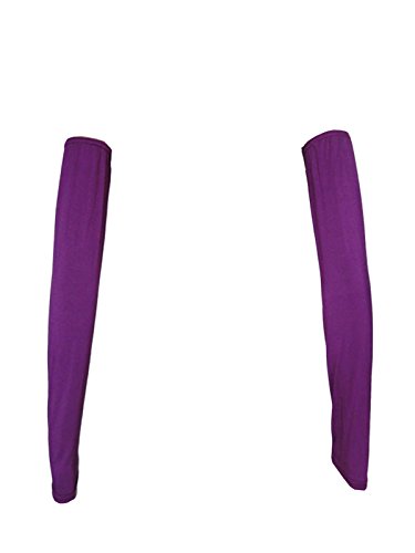 Women's Muslim Modal Arm Stretch Sleeves Cover - color: Purple