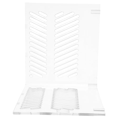 Milisten Aquarium Sand Isolator Acrylic Grid Divider Fish Tank Partition Pump Guards Clean Water DIY Accessory