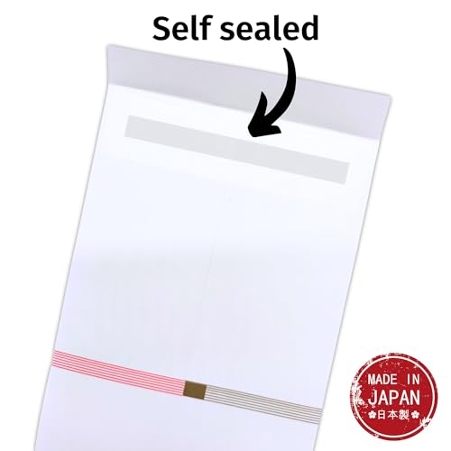 Japanese Traditional Paper Cash Gift Envelopes, 15 Pack - size: 7.07 x 3.50 in (15 Pack)