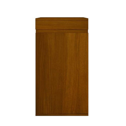 Merax 10-15 Gallon Fish Tank Stand with Storage Cabinet, Aquarium Stand with Power Outlets, Small Terrarium Stand Cabinet with Adjustable Shelves