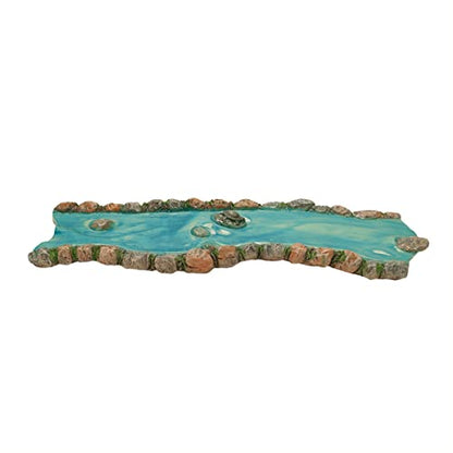 Mini Straight Stream Section Fairy Rock Garden Water Feature Dollhouse Landscape Decor Accessory