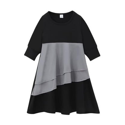 Muslim Dress for Girl Abaya Kaftan Kids Islamic Prayer Clothes Long Sleeve Dress Dubai 2026 Ramadan Hijab Sets - color: Gray, size: 6-12 Months