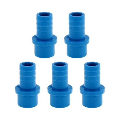 Plastic Hose Barb Fitting 1"x0.8" Straight Through Pipe Connector Blue 5 Pcs - color: Blue, size: 1"x0.8"