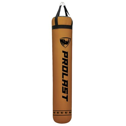 Heavy Punching Kicking Bag for Adults, Boxing, MMA, Martial Arts, Muay Thai, Strength Training Equipment, Filled/Unfilled, 6ft, 150 lbs, Special Edition Logo - color: Brown / Black, size: Filled