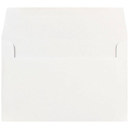 JAM PAPER A9 Invitation Envelopes - 5 3/4 x 8 3/4 - White - 50/Pack - color: White, size: A9