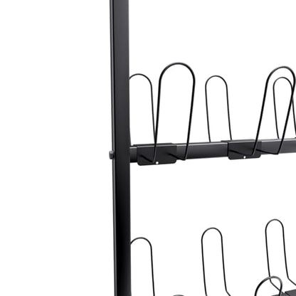 Metal Boxing Gloves Drying Rack With Wheels | Holds 20 Pairs 5-Tier Boxing Glove Storage Stand for Gym Home Training Room Shopping Center