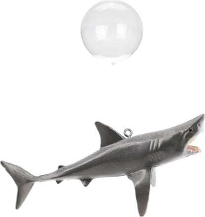 Floating Shark Ornament - Adjustable Aquarium Shark Animal Decor | Aquarium Floating Shark Ornaments Thematic Ornaments Suitable for Aquarium All Kinds of Fish Tank and Home Aquarium Accessories