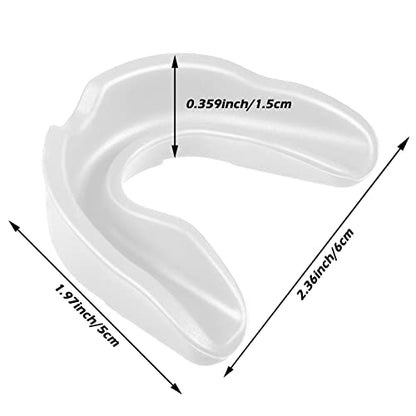 Frienda 50 Pcs Football Mouth Guards Bulk Youth Football Mouthpiece Sports Athletic Mouthguard Teeth Guard for Hockey Karate Basketball Boxing Lacrosse Rugby - color: White