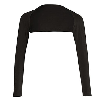LoveinDIY Full Arm Sleeves Shrug Hijab Ramadan Islamic Stretchy Modal One Piece - color: Coffee
