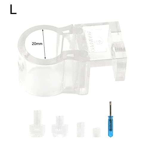 Airline Tube Holders Clamps Aquarium Acrylic Fixture Clamp for Fish for Tank Aquarium Water Clip Fish for Tank Tube Fish Tank Water - size: Large
