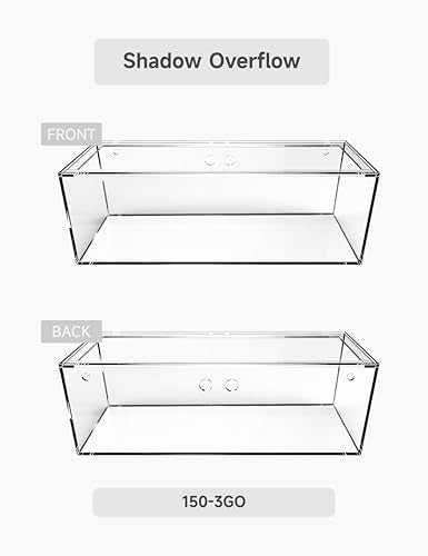 150-3GO 150 Gallon Starfire Aquarium w/Center Overflow 60x24x24 - size: 60x24x24