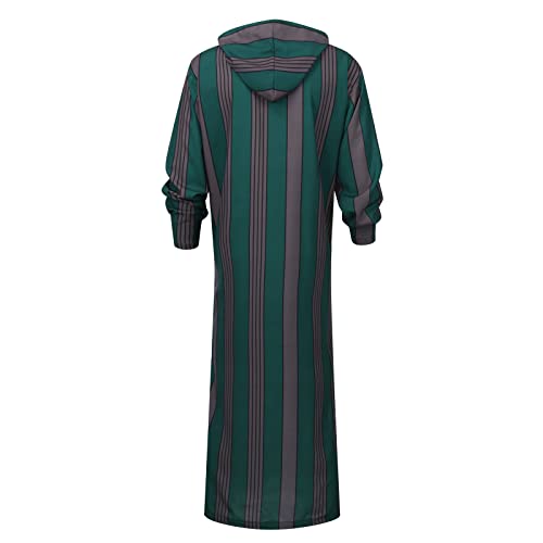 Mens Robe Thobe for Men Kaftan Muslim Clothes Kurta Muslim Date Night Long Sleeve T Shirt Comfort Bathrobe - size: 4X-Large