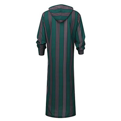 Mens Robe Thobe for Men Kaftan Muslim Clothes Kurta Muslim Date Night Long Sleeve T Shirt Comfort Bathrobe - size: 4X-Large