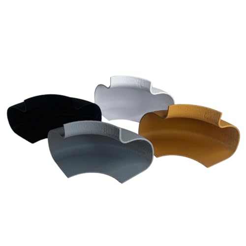 REEFSHAPE Aquarium Round Inverse Corner Tunnel Bubble | Unique Corner Viewing Tunnel Bubble for Fish, Shrimp, Loaches, & Other Aquatic Pets | Made in USA (Gray) - color: Gray