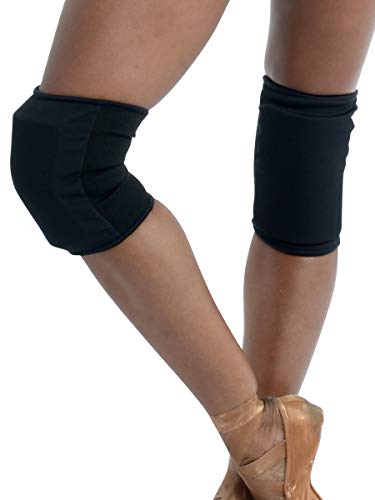 Danz N Motion Cheerleading and Dance Knee Pads - Shock Absorbing Knee Protection - color: Black, size: X-Small
