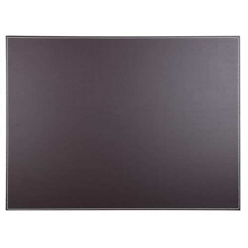 Desk Pad & Mat 24" x 18" Protector Large Mouse Pad PU Leather for Desktops and Laptops (Brown) - color: Brown-a111
