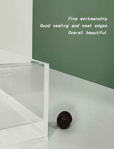 Transparent Acrylic Photography Fish Tank - Shallow Sink Multiple Sizes (60x50x10cm/23.6x19.6x3.93in) for tic Displays & Creative Projects - size: 60x50x10cm/23.6x19.6x3.93in