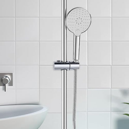 Shower Head Holder for Slide Bar - Adjustable Hand Showers Clamp | 360 Degree Rotation Slider, Bathroom Replacement Bracket, Universal Shower Sprayer Mount, Easy Install Holder - size: 24mm
