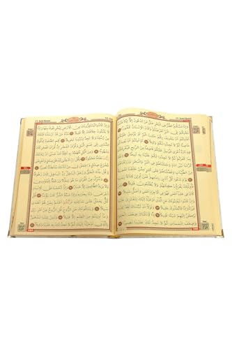 SODEF Personalized Plexi Designed Mosque Size Quran White - Arabic Text, Gift Edition with Name Engraving, Velvet Cover