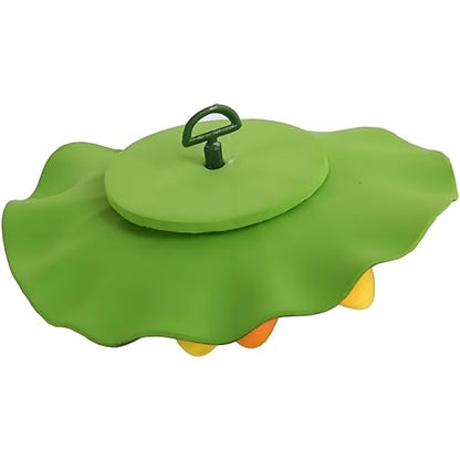 4Pcs Floating Foam Lotus Flowers with Lily Pads, Artificial Pond Plants Ornaments for Pool Aquarium Water Decoration