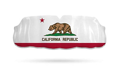 Impact Custom Professional MMA/Boxing/Muay Thai Mouthguard -Flag Series - color: California State Flag