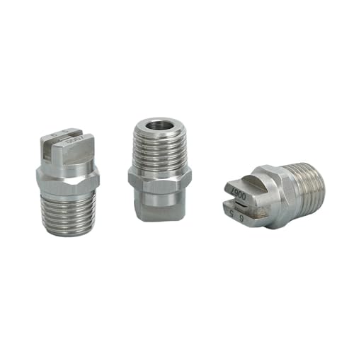 Stainless Steel Flat Fan Nozzle 1pc 1/4 1/8 Inch 50/65/80/95/110 Degree Stainless Steel Small Capacity Flow Rate Spray Flat Fan Nozzle, Spray Nozzle 650067(500050 1of4,SS303) - color: 500050 1of4, size: SS303