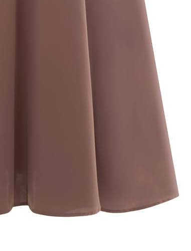 ABEWIP Muslim Dresses for Women Long Sleeve Tie Cuffs Islamic Prayer Dress Abaya Kaftan Dubai Casual Dress - color: Khaki, size: X-Large