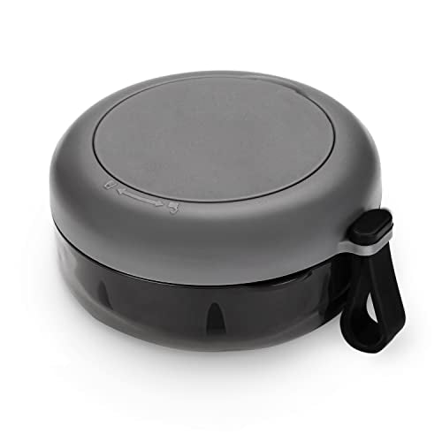 Denture Case, Definitely No-Leak Denture Bath Box for Traveling Perfectly, Denture Cup with Strainer & Magnetic Mirror,Completely Clean Care for Retainer, Mouth Guard, & Denture - color: Black