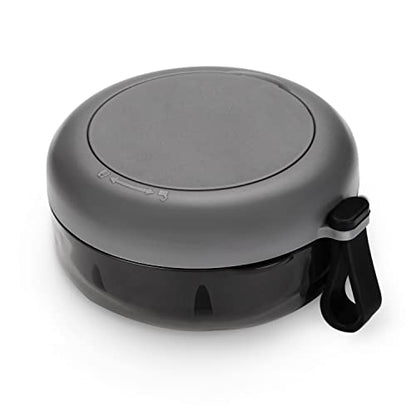Denture Case, Definitely No-Leak Denture Bath Box for Traveling Perfectly, Denture Cup with Strainer & Magnetic Mirror,Completely Clean Care for Retainer, Mouth Guard, & Denture - color: Black