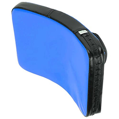 Taekwondo Kick Boxing Pad, Muay Thai Pad for Training Curved Kickboxing Kicking Strike Shield Foot Target Martial Arts Training Pads Foot Practice Small Size - color: blue
