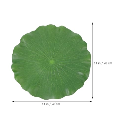 balacoo 10pcs Artificial Lotus Leaves Aquarium Floating Lotus Leaf Ornament Water Pool Decor Simulation Plants for Fish Tank and Pond Home Garden Display