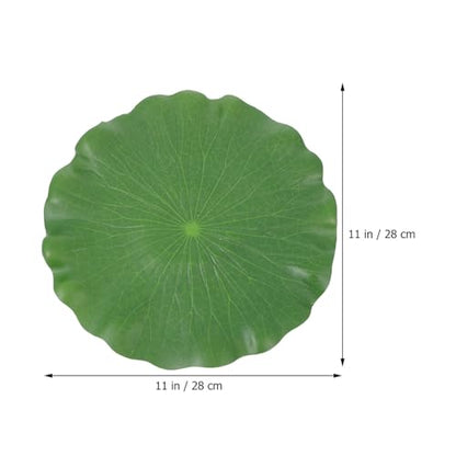 balacoo 10pcs Artificial Lotus Leaves Aquarium Floating Lotus Leaf Ornament Water Pool Decor Simulation Plants for Fish Tank and Pond Home Garden Display